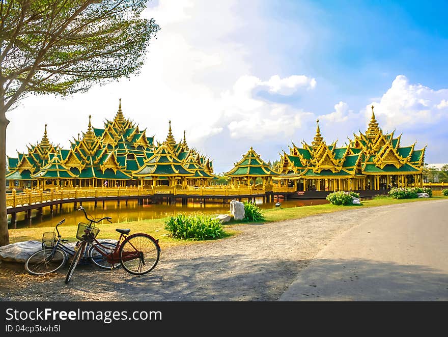 Pavilion of the Enlightened at ancient city in Thailand