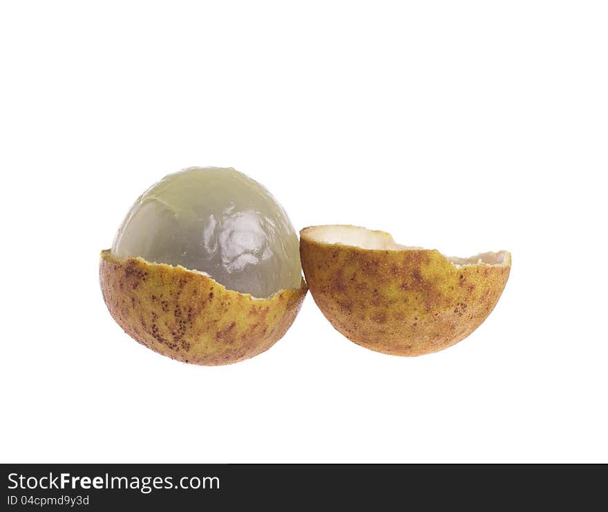 Longan isolated on a white background