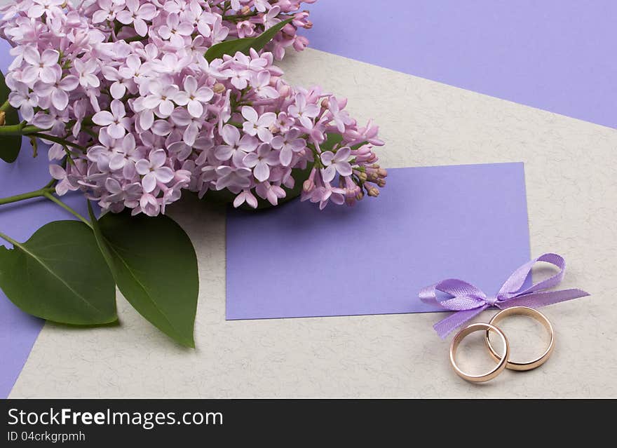 Beautiful art background  with wedding rings