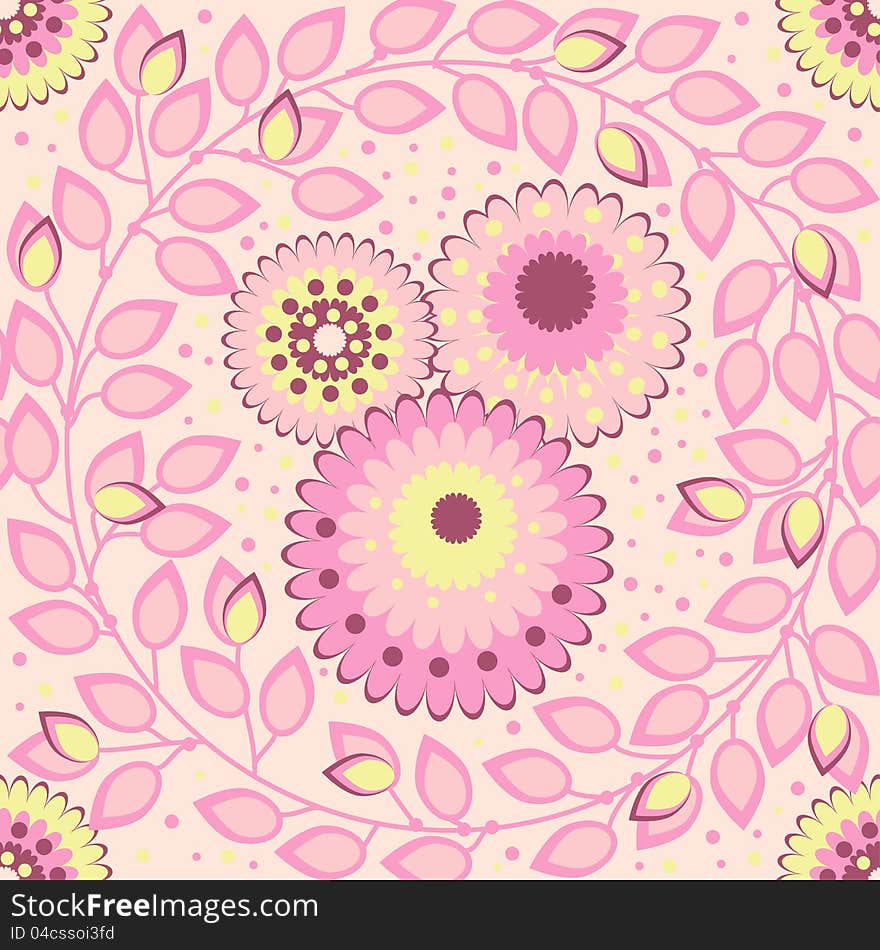 Pink spring pattern