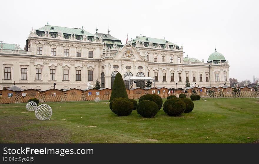 Belvedere palace in Vienna