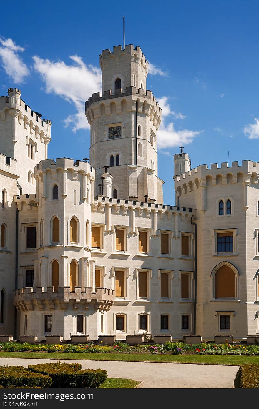 Castle in Hluboka nad Vltavou, Czech Republic