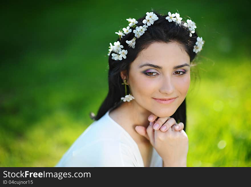 Portrait of young beautiful woman