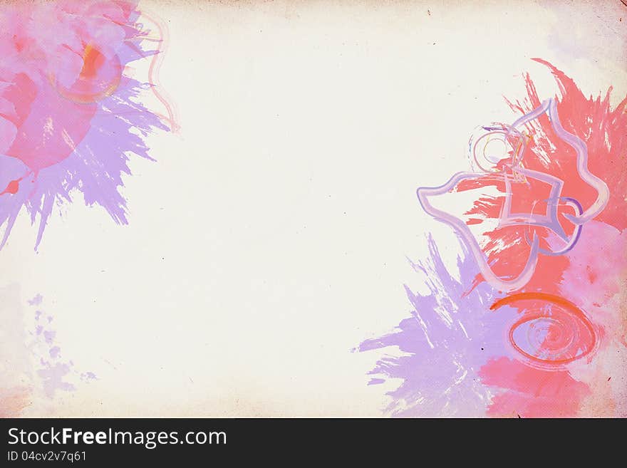 Abstract grunge watercolor painting background. Abstract grunge watercolor painting background