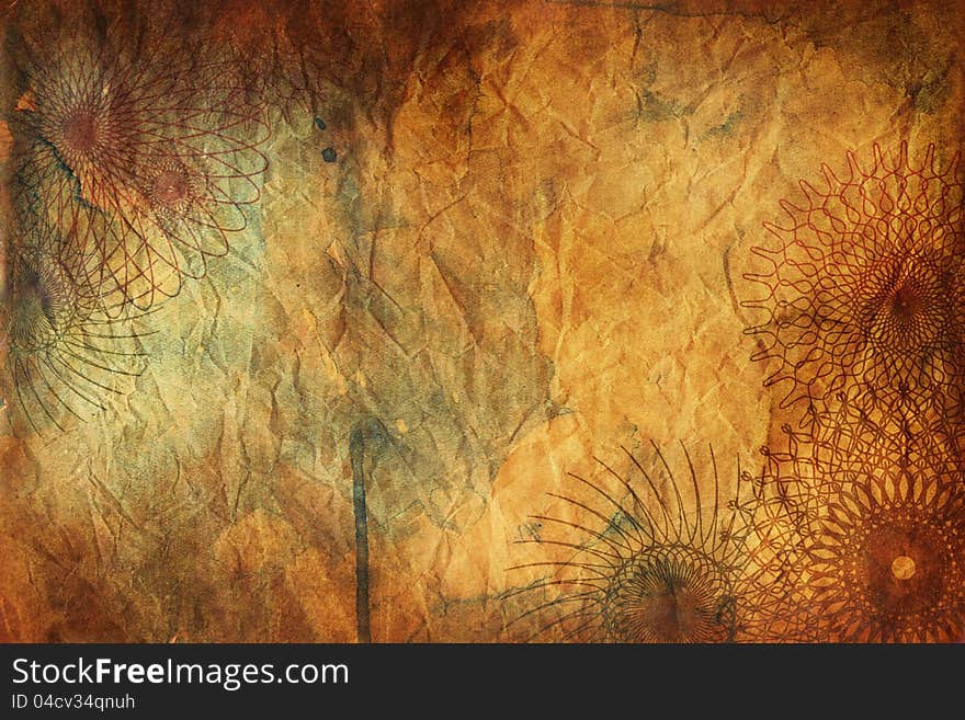 Brown paper as a grunge background design. Brown paper as a grunge background design