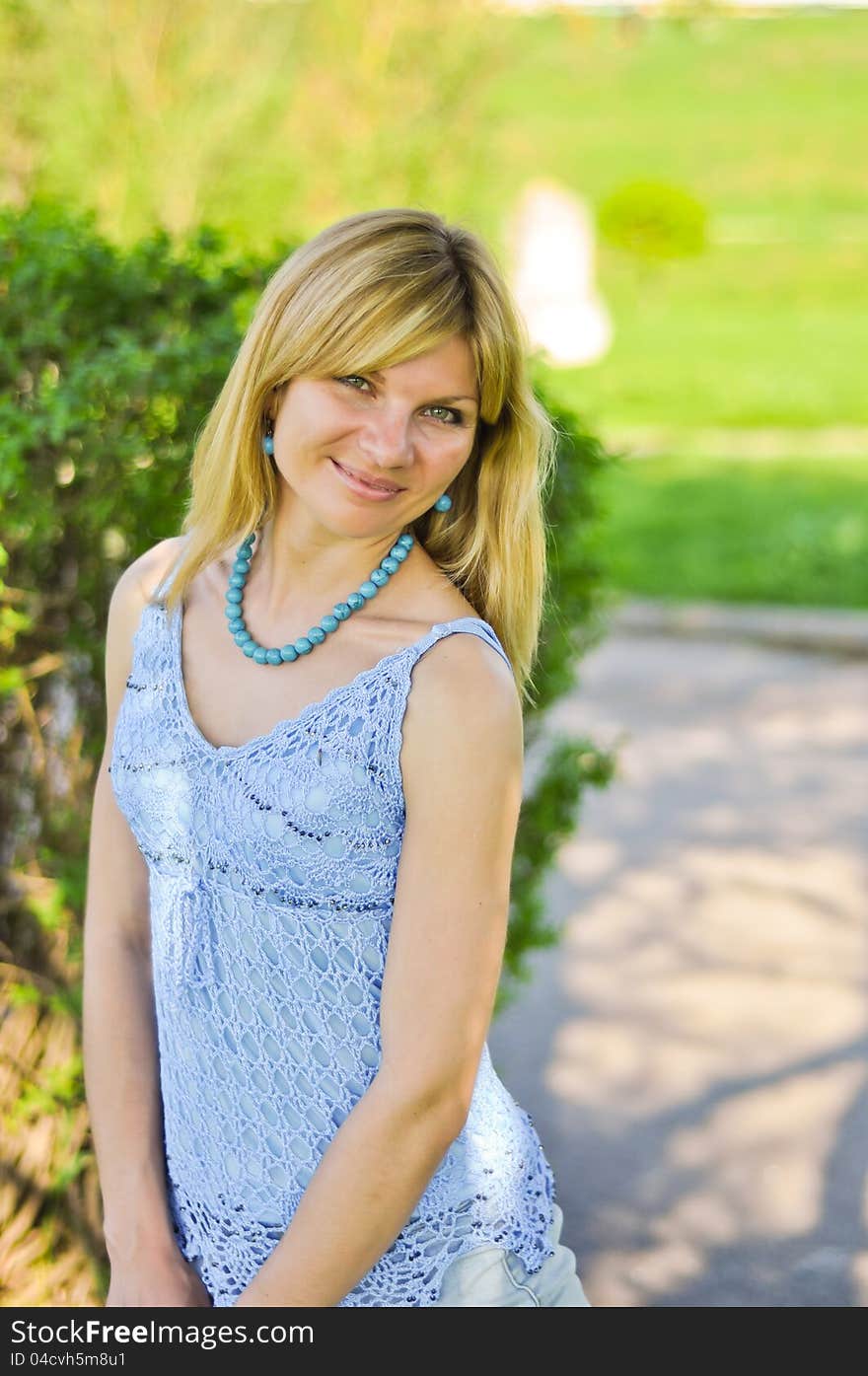 Beautiful fit girl in the park. Beautiful fit girl in the park