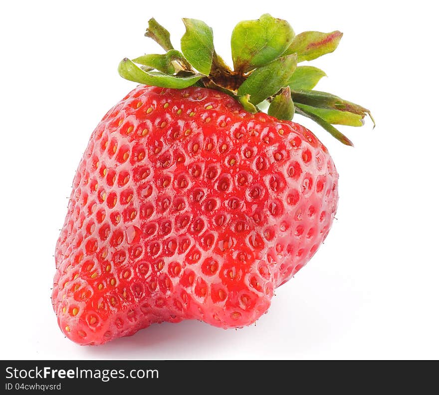 Fresh Ripe Perfect Strawberriy isolated on white background. Fresh Ripe Perfect Strawberriy isolated on white background