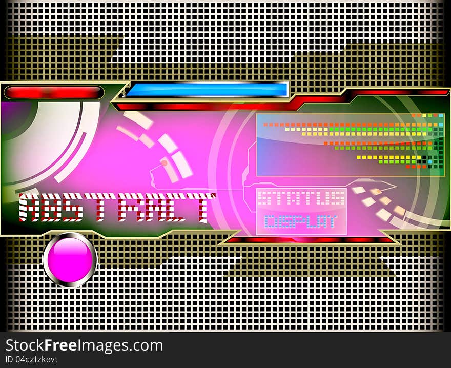 Steel plate and the display. Technical background