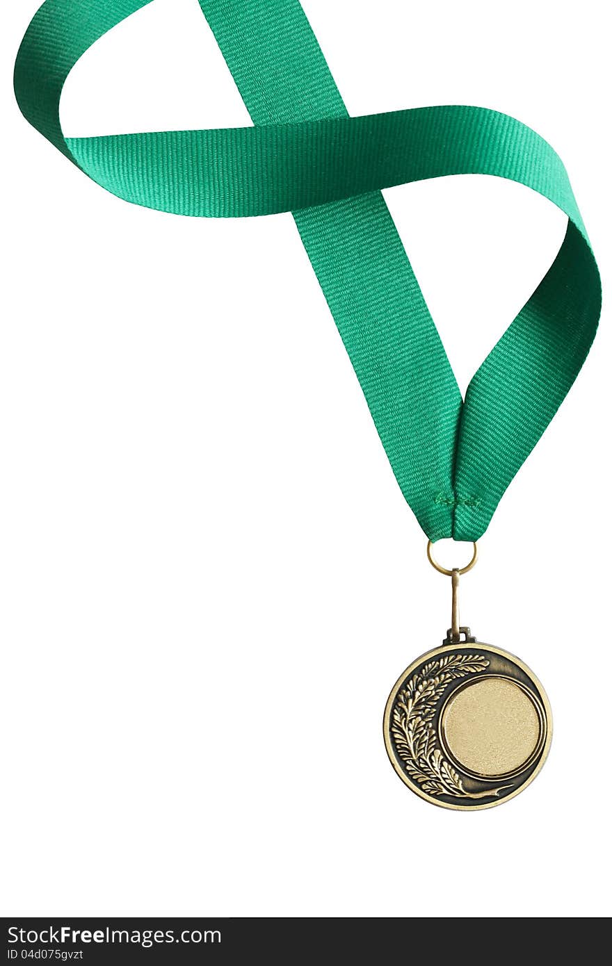 Medal On White