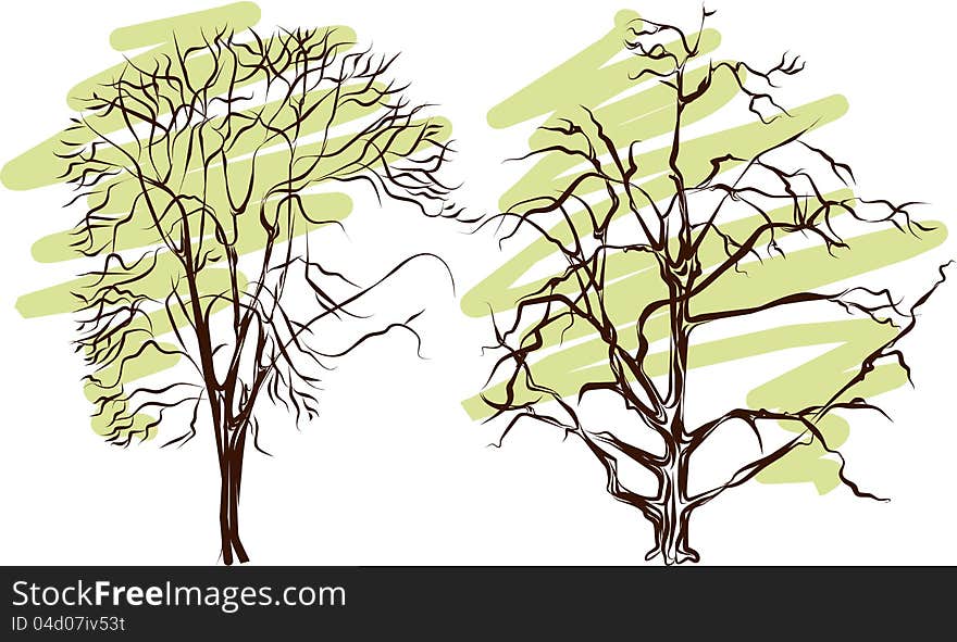 Tree Silhouette - Detailed Vector