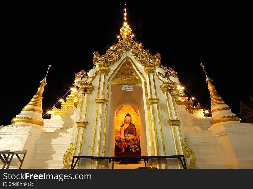 Image of Buddha in Thai temple. Image of Buddha in Thai temple