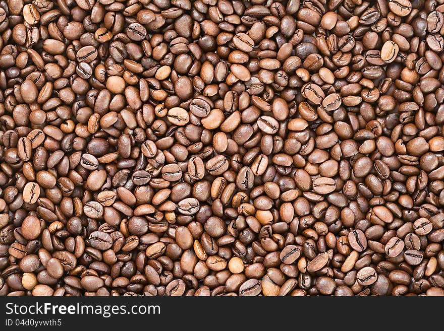 Coffee beans background