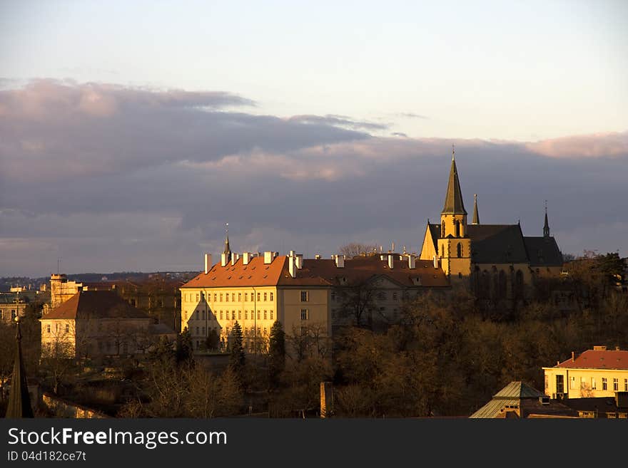 Saint apollinare church in prague, czech republic