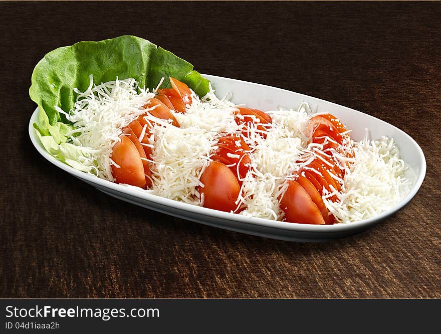 Tomato Salad With Cheese