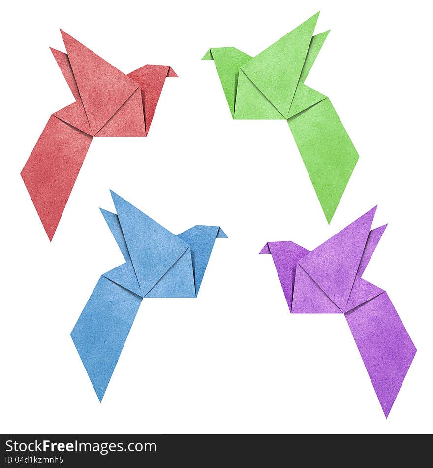 Origami Bird made from Recycle Paper