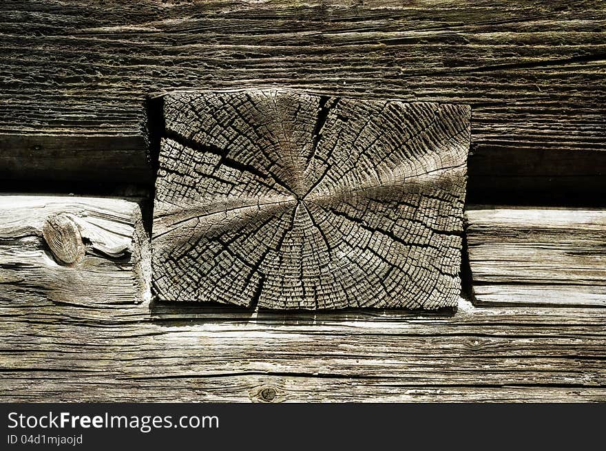 Timber logs, wooden texture wall