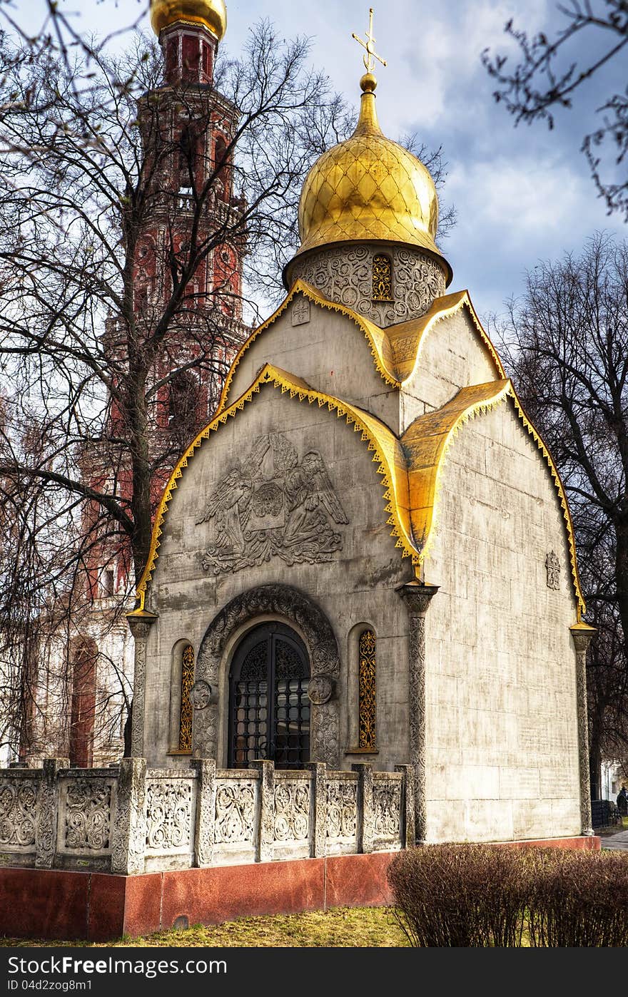 Chapel in Novodevichy convent in Moscow