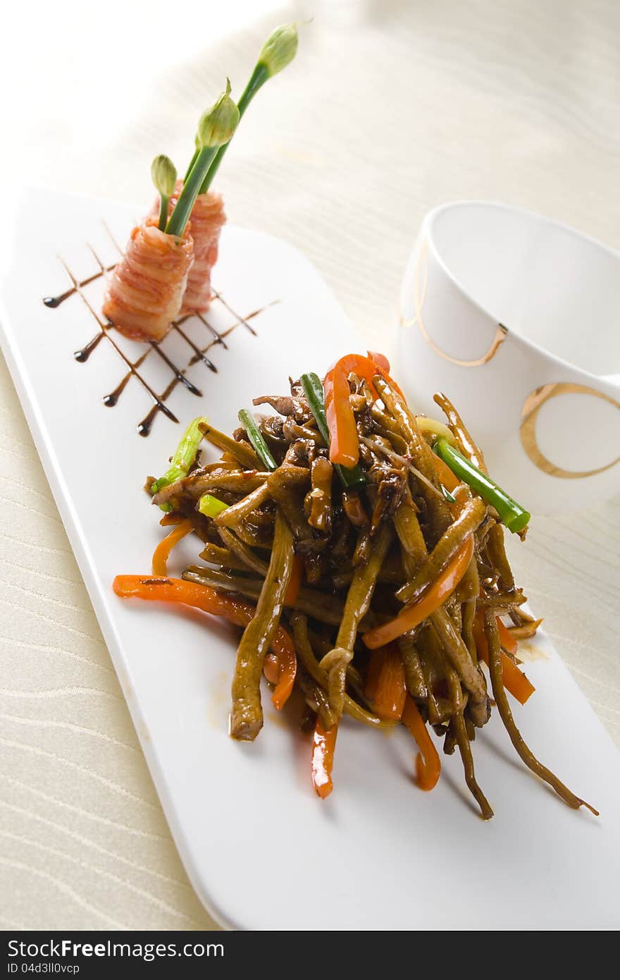 A very popular Chinese dish - red pepper eel. A very popular Chinese dish - red pepper eel