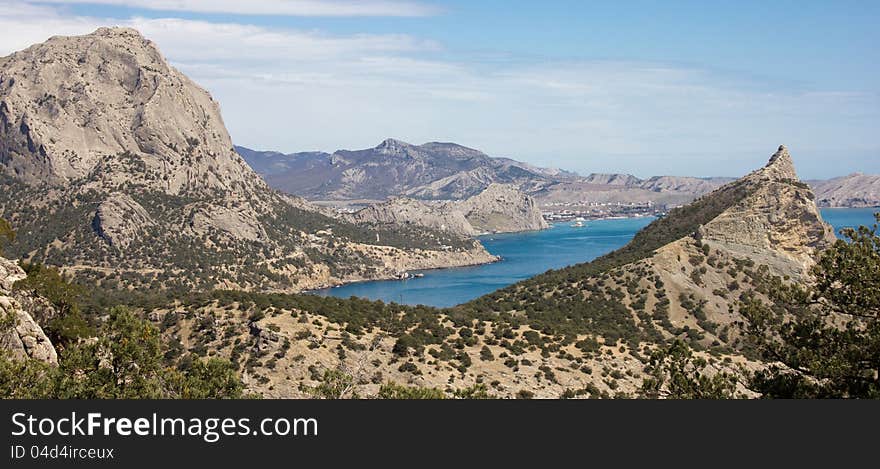 Mountains on the southern coast of Crimea. Mountains on the southern coast of Crimea