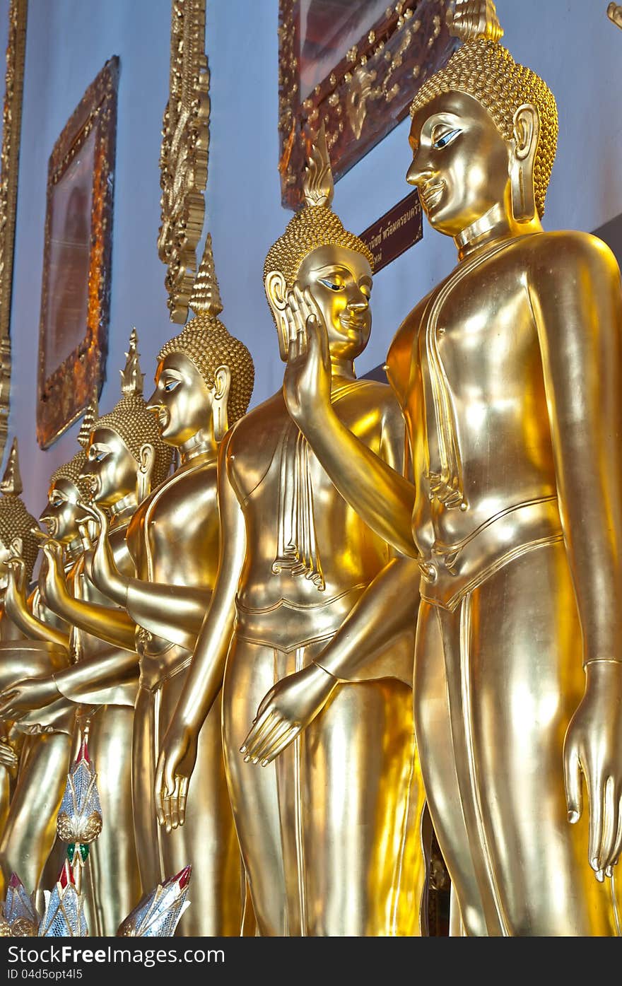 Thai art in temple of thailand