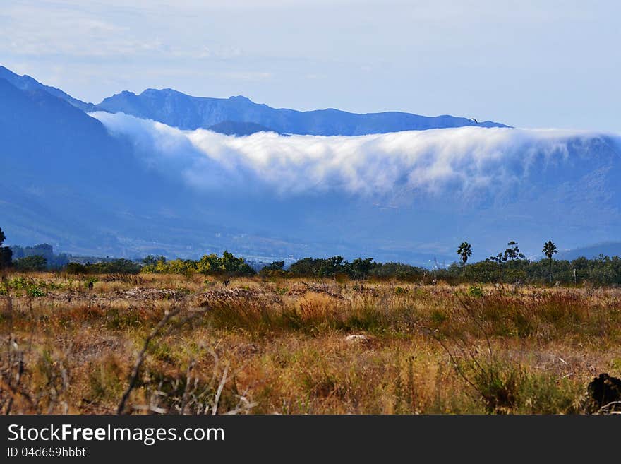 Mountains in clouds