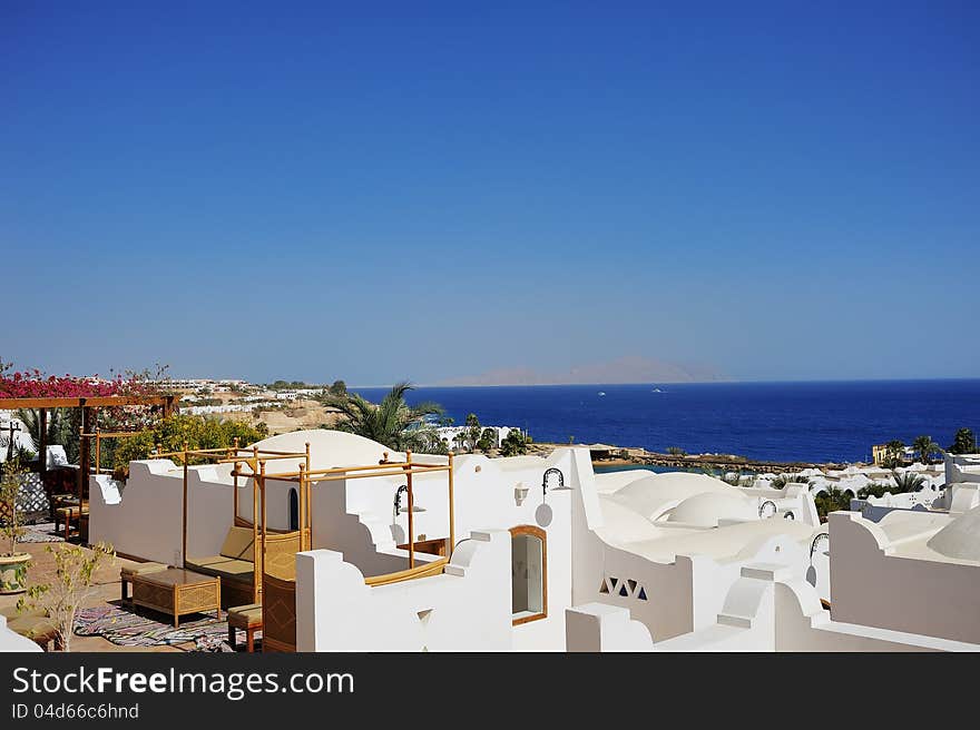 Luxury hotel in Naama Bay, Sharm el Sheikh, Egypt. Luxury hotel in Naama Bay, Sharm el Sheikh, Egypt