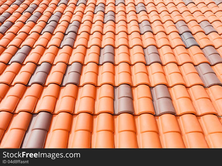 Background & texture of red color roof tile