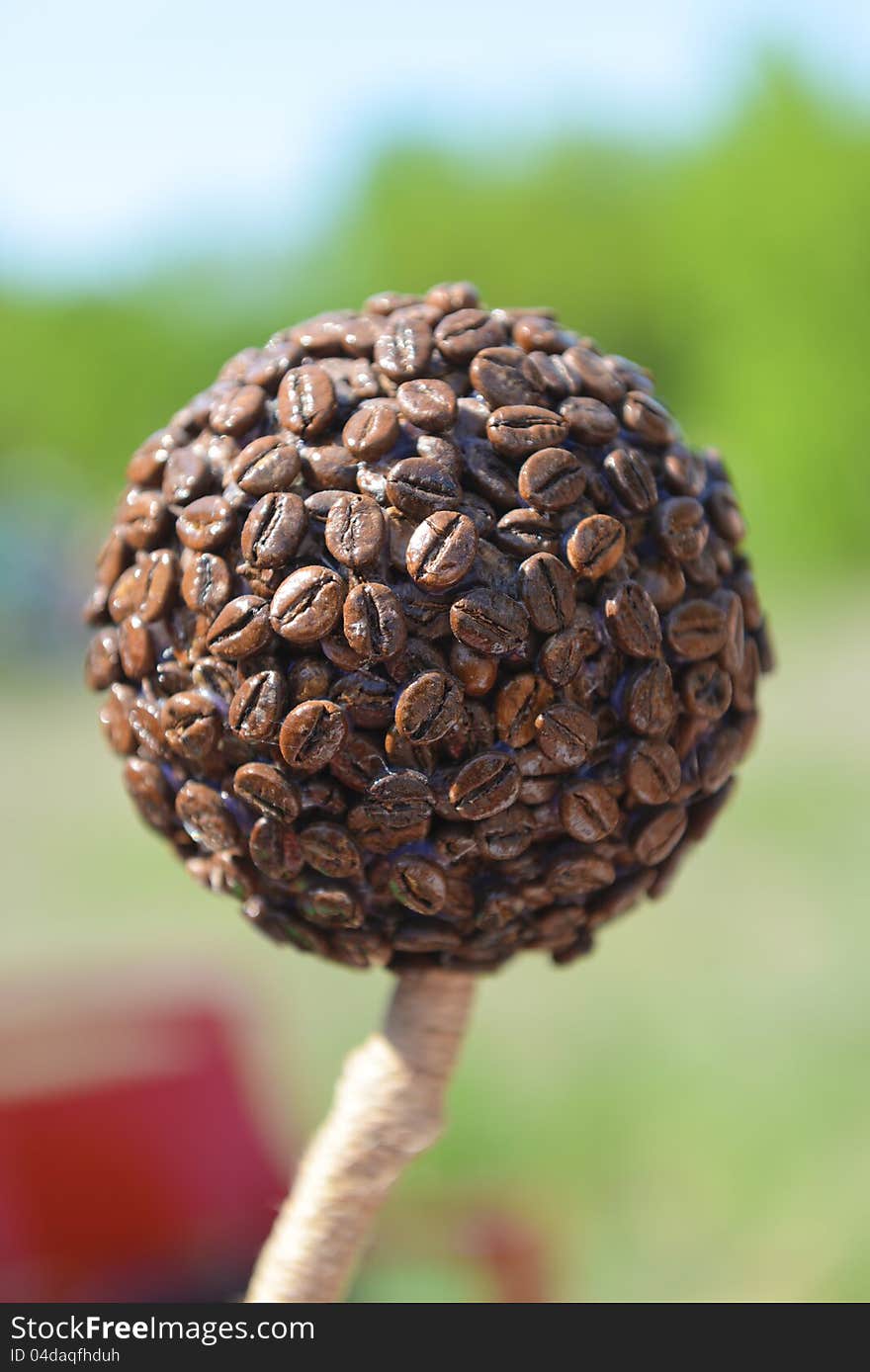 Marble from coffee grains