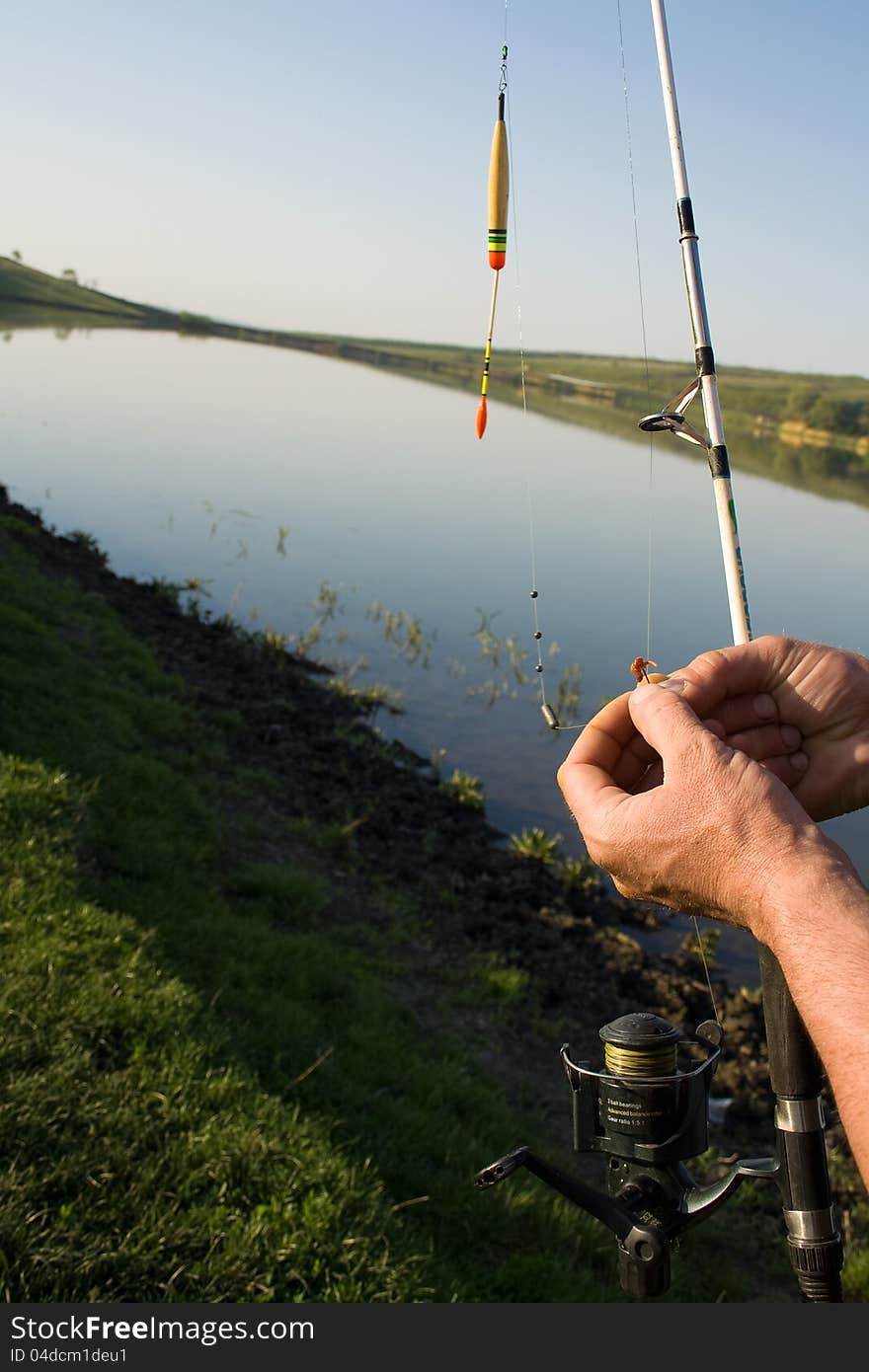 Preparing for fishing