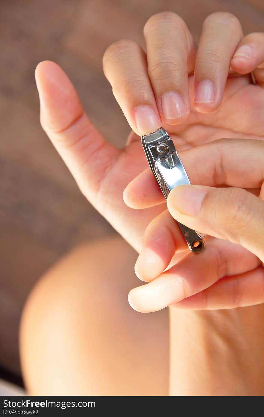 Image of Cutting your fingernails