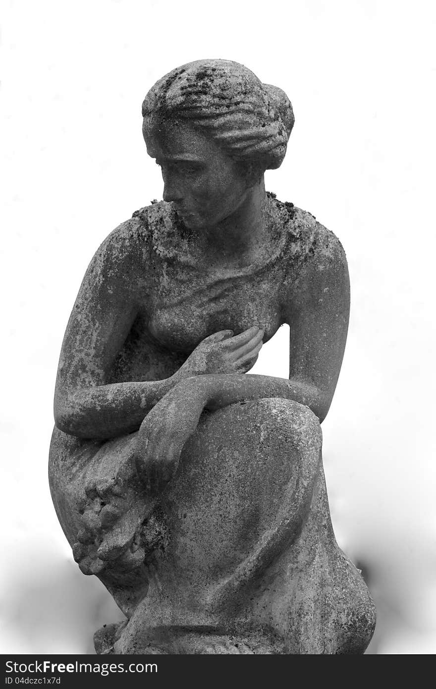 Statue Of Women On Tomb