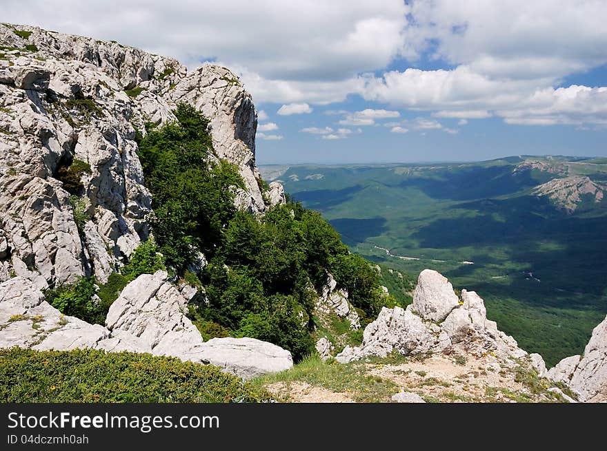 Summer landscape in the mountains, Crimea, Ukraine