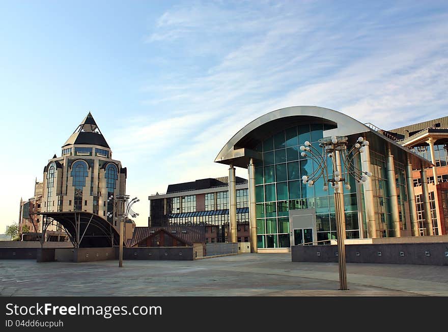 Office building in Moscow. Here there are offices of several large industrial companies. Office building in Moscow. Here there are offices of several large industrial companies