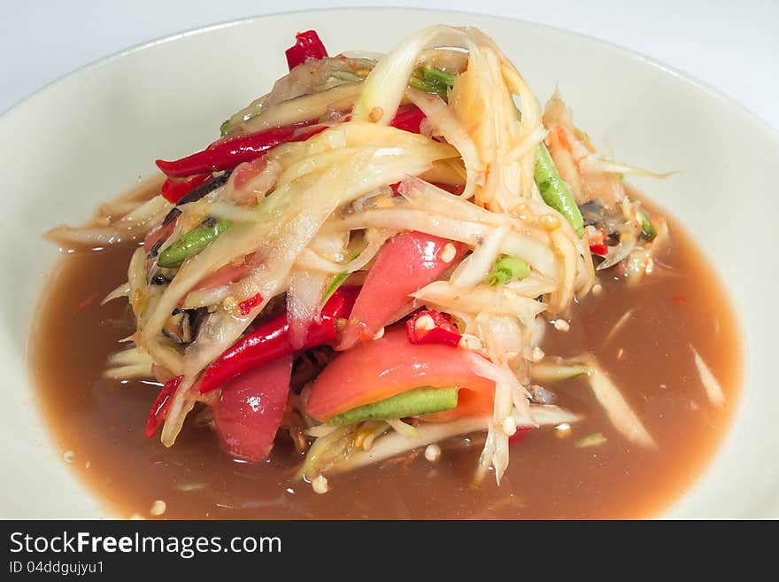 Som Tum, thai papaya salad