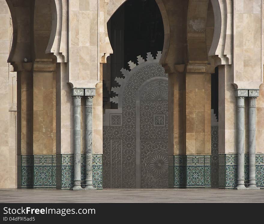 Morocco. Casablanca. Mosque of Hassan II