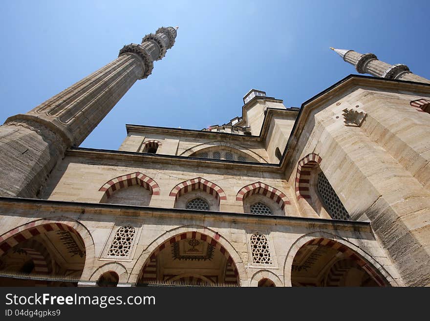 Biggest Mosque Selimiye in Edirne town in Turkey. Biggest Mosque Selimiye in Edirne town in Turkey