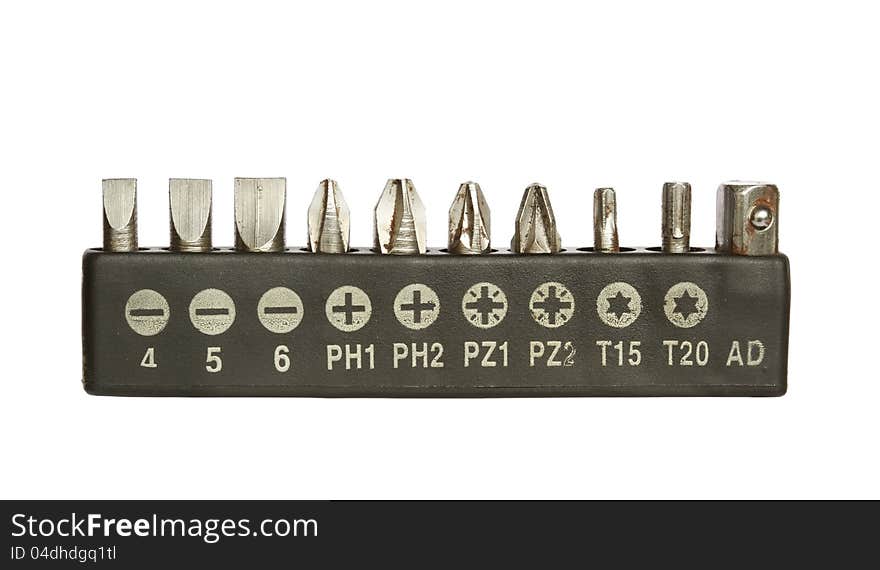 Screwdriver heads set