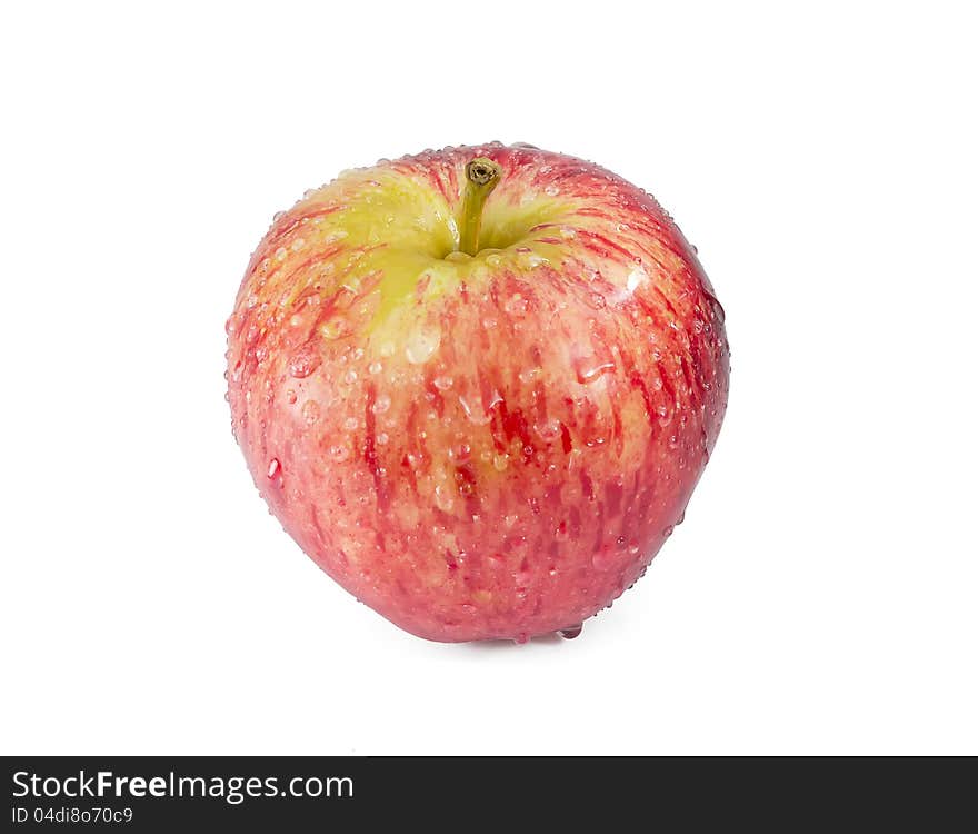 Red apple isolated on white background