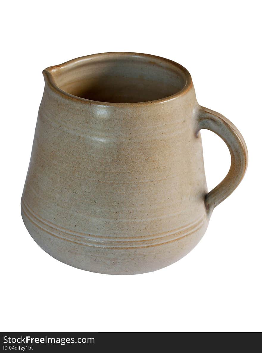 Pottery Jug Isolated