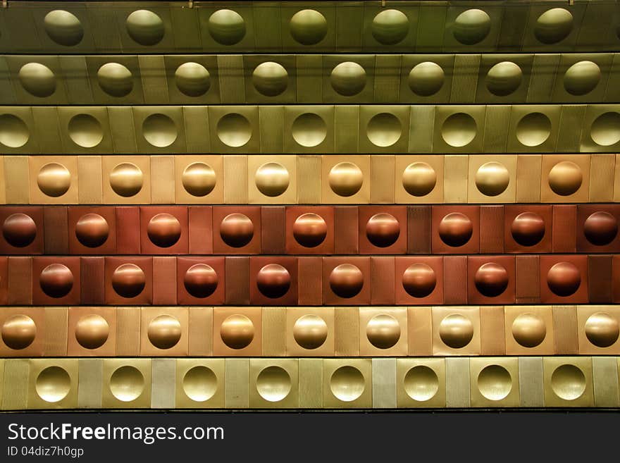 Circles In Prague Metro Walls