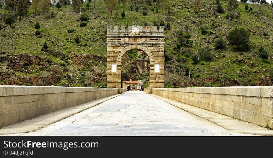 Triumphal Arch On A Roman Bridge