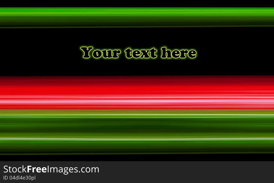 Abstract layout with green and red lines on black background. Free space for text and can be use as web template. Abstract layout with green and red lines on black background. Free space for text and can be use as web template