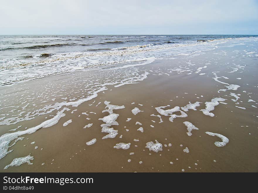 On the beach at St. Ording (Deutschkand)