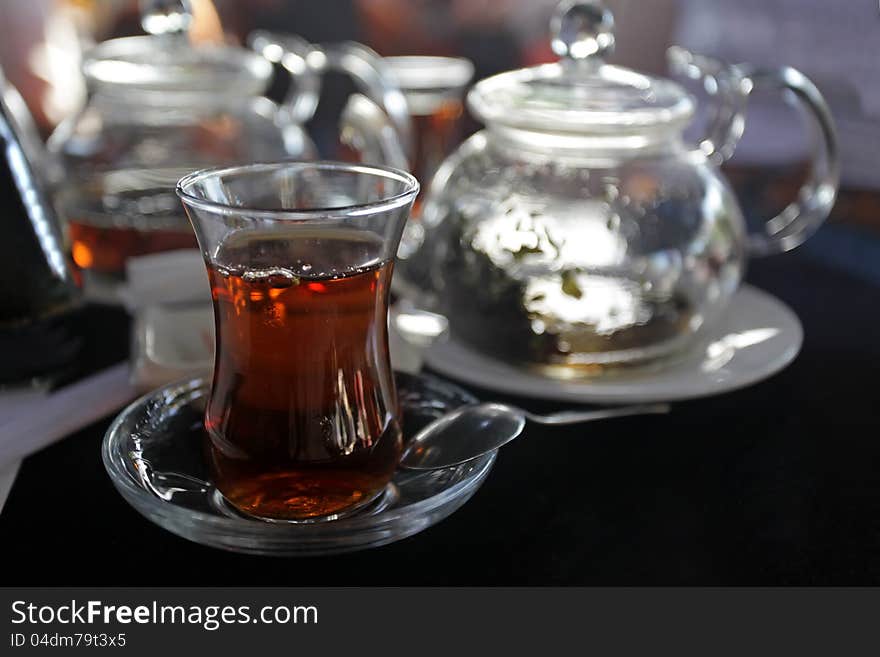 Traditional turkish tea