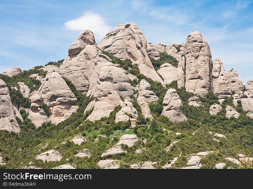 Montserrat Mountain. Catalonia. Spain