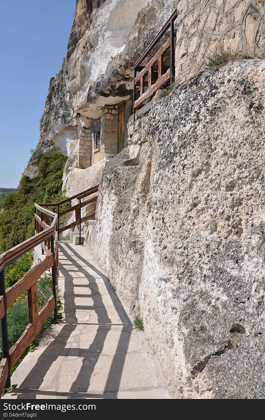 Stone stairs church