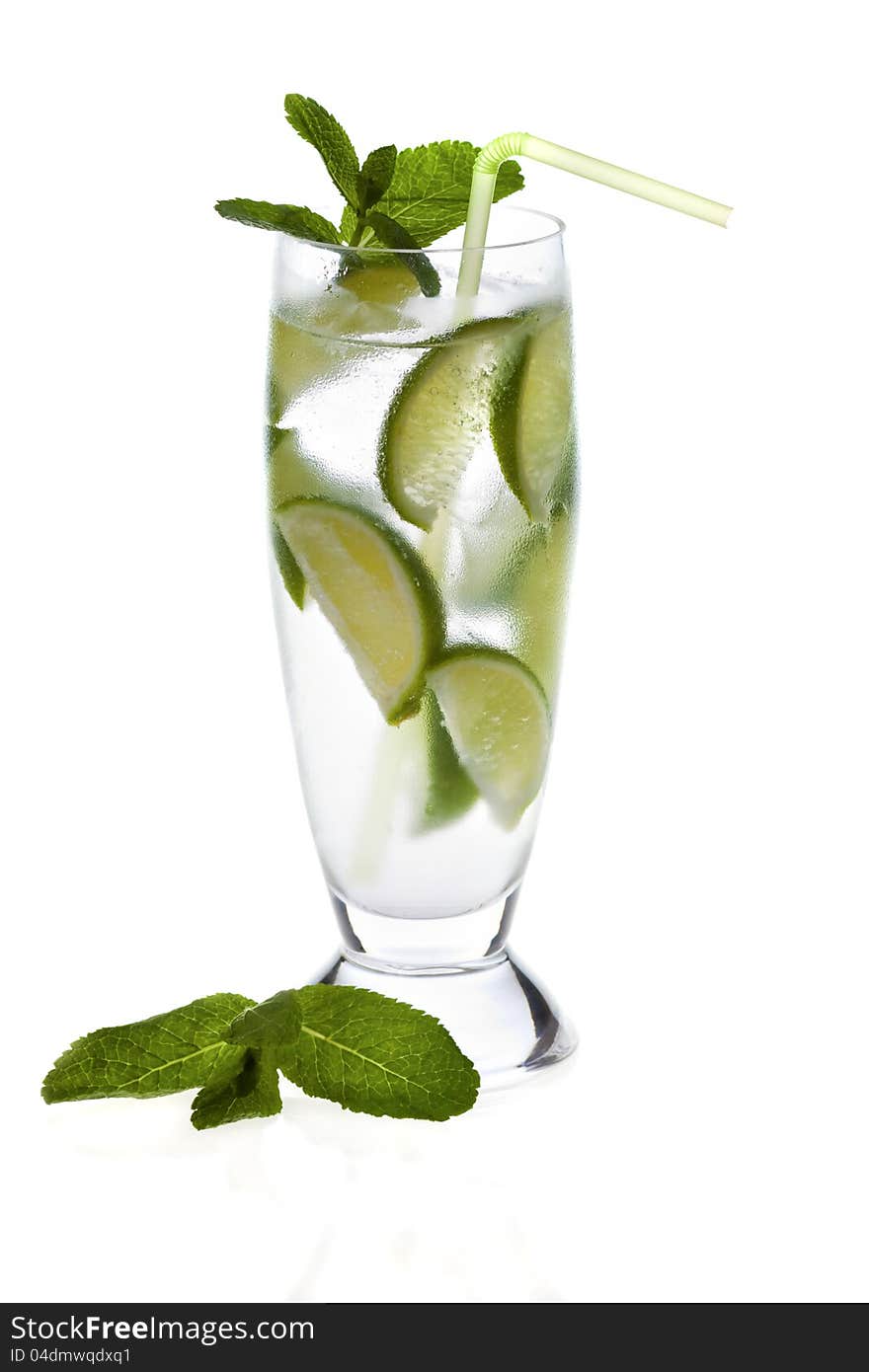 Fresh mojito drink with mint