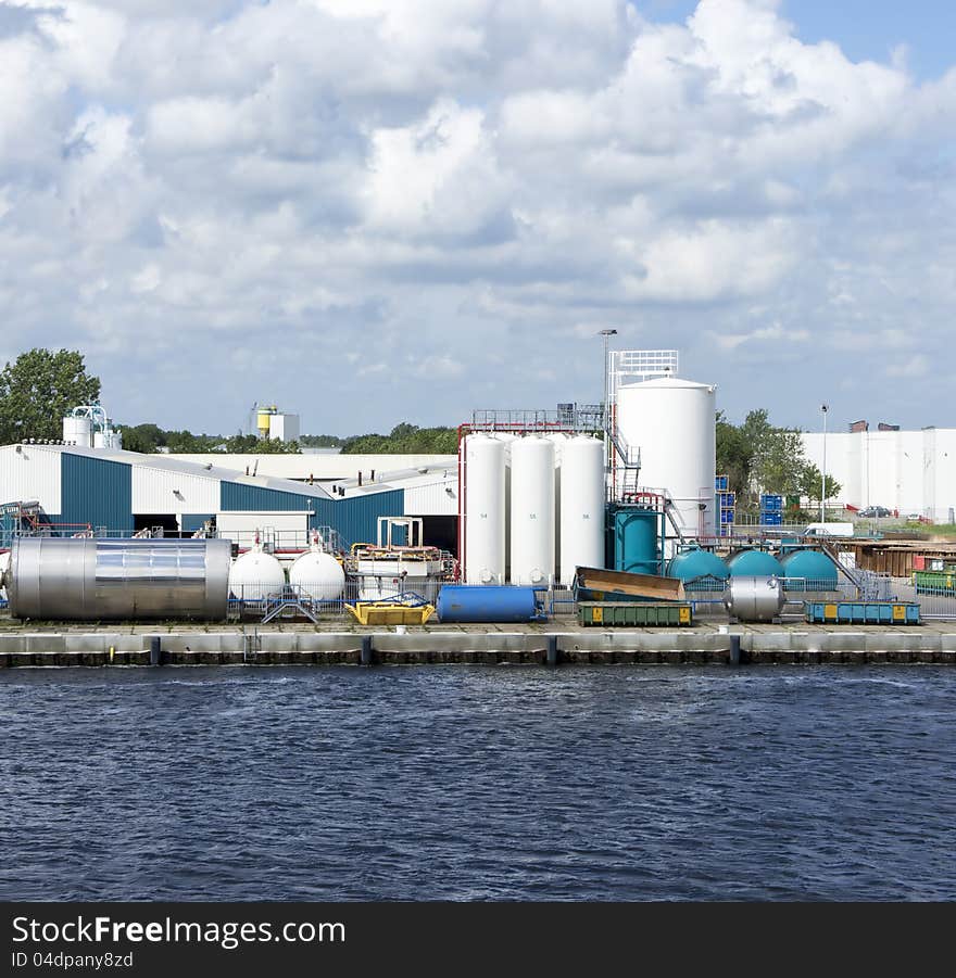 Detail of chemical plant in north europe