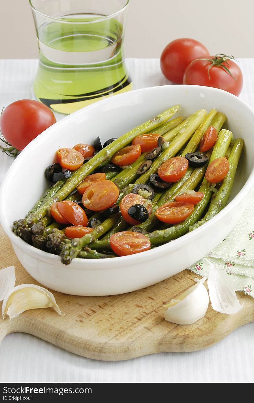 Baked asparagus