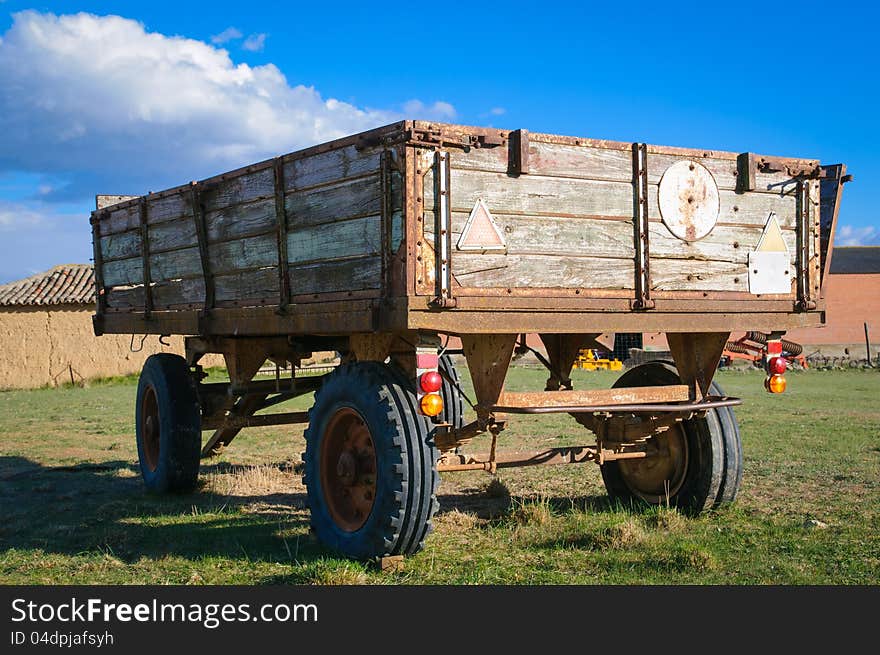 Rusty Wooden Trailer